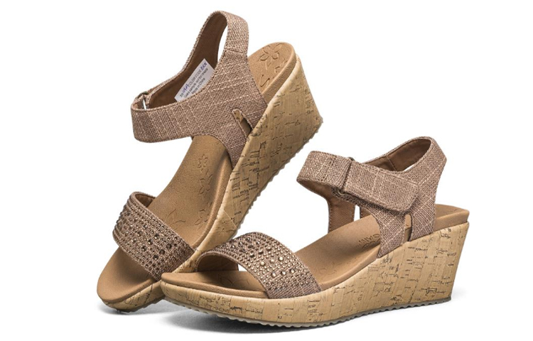 Lookbook (W) スケッチャーズ Beverlee サンダル (ブラウン) 119011-BRN