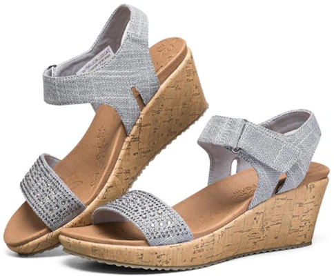 (Women) Skechers Beverlee Sandals Grey 119011-GRY Lookbook (Women) Skechers Beverlee Sandals Grey 119011-GRY