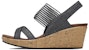 (Women) Skechers Beverlee Wedge Sandal 'Black Fashion' 31723-BLK