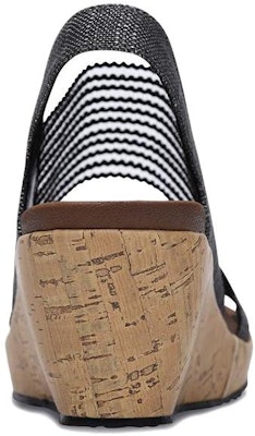 (Women) Skechers Beverlee Wedge Sandal 'Black Fashion' 31723-BLK Shop (Women) Skechers Beverlee Wedge Sandal 'Black Fashion' 31723-BLK