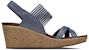 (Women) Skechers Beverlee Wedge Sandal 'Navy Blue' 31723-NVY