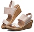 Lookbook (Women) Skechers Beverlee Wedge Sandal 'Nude Pink' 31718-BLSH