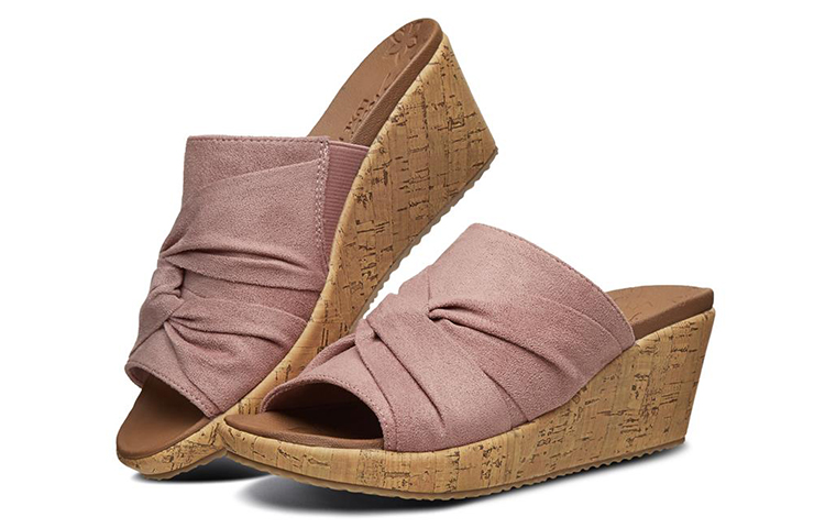 Lookbook (Women) Skechers Beverlee Wedge Sandal 'Pink' 32958-PNK