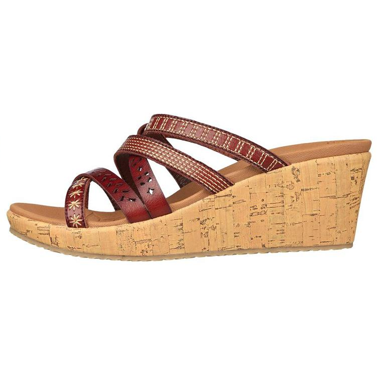(Women) Skechers Beverlee Wild 'Reddish Brown' 119353-CHOC