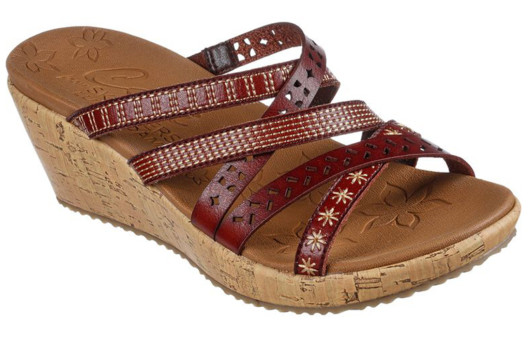 Lookbook (W) Skechers Beverlee Wild ''Roodbruin'' 119353-CHOC