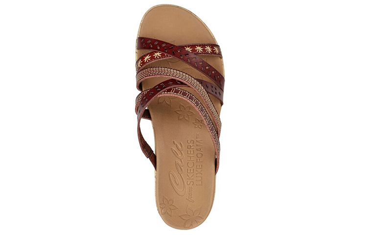 Shop (W) Skechers Beverlee Wild ''Roodbruin'' 119353-CHOC