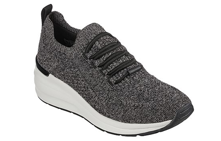 Lookbook (Women) Skechers Billion 'Woven Walks Black and White' 155626-BLK