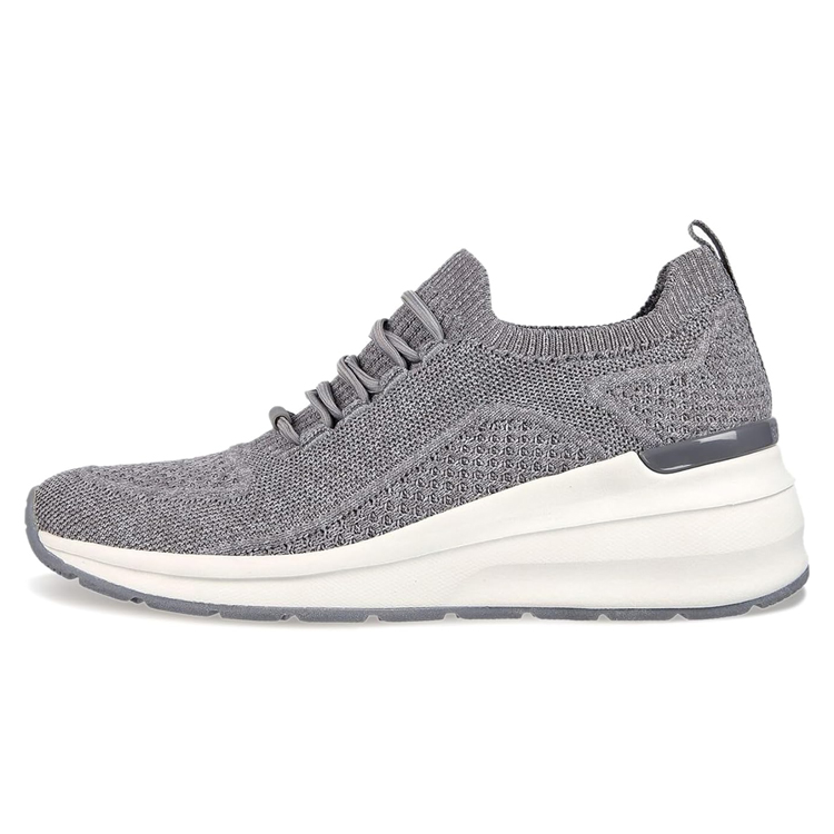 (Women) Skechers Billion Slip-On 'Woven Walks Grey' 155626-GRY