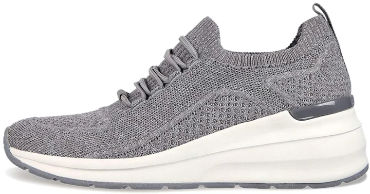 (Women) Skechers Billion Slip-On 'Woven Walks Grey' 155626-GRY Buy (Women) Skechers Billion Slip-On 'Woven Walks Grey' 155626-GRY