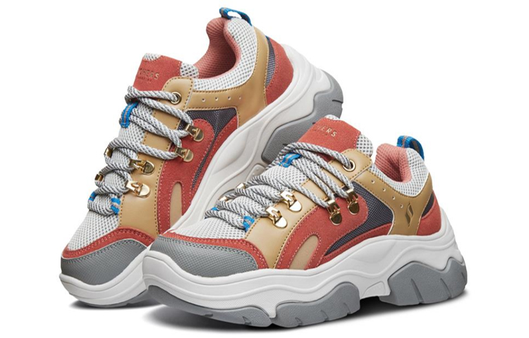 (W) Skechers Black Jack Sneakers Brown/White/Red 圖 3