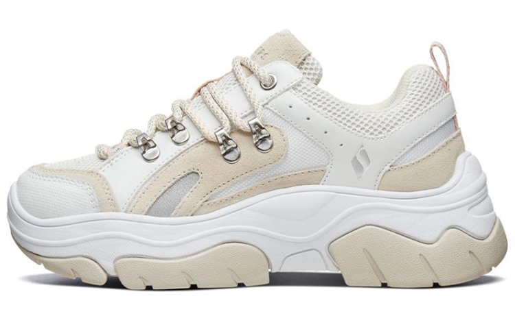 (Women) Skechers Black Jack Daddy Shoes White 74238-OFWT