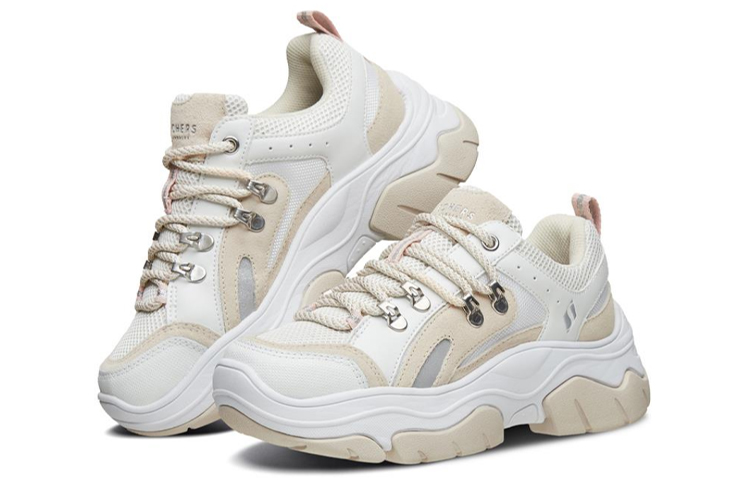 (W) Skechers Black Jack Daddy Shoes White 圖 3