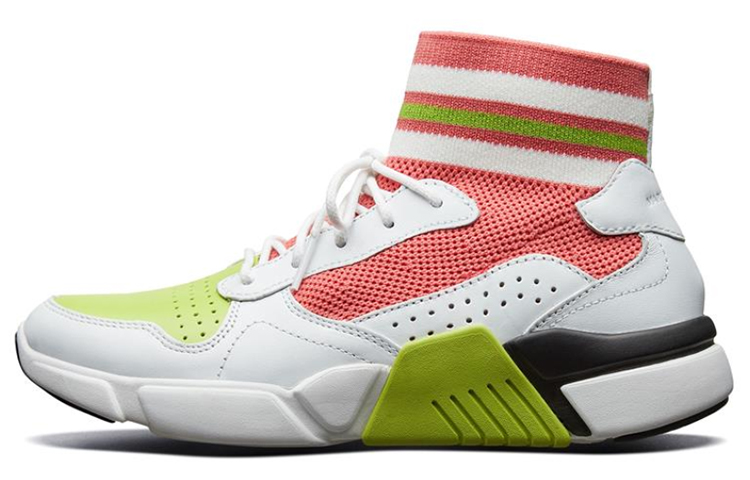 (Women) Skechers Block Pink/White/Green 68855-WMLT