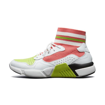 (W) Skechers Block Pink/White/Green
