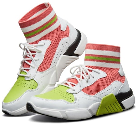 (Women) Skechers Block Pink/White/Green 68855-WMLT Lookbook (Women) Skechers Block Pink/White/Green 68855-WMLT
