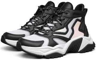 Skechers Block Smart 減震防滑耐磨 高筒 老爹鞋 女款 白黑色 Lookbook Skechers Block Smart 減震防滑耐磨 高筒 老爹鞋 女款 白黑色