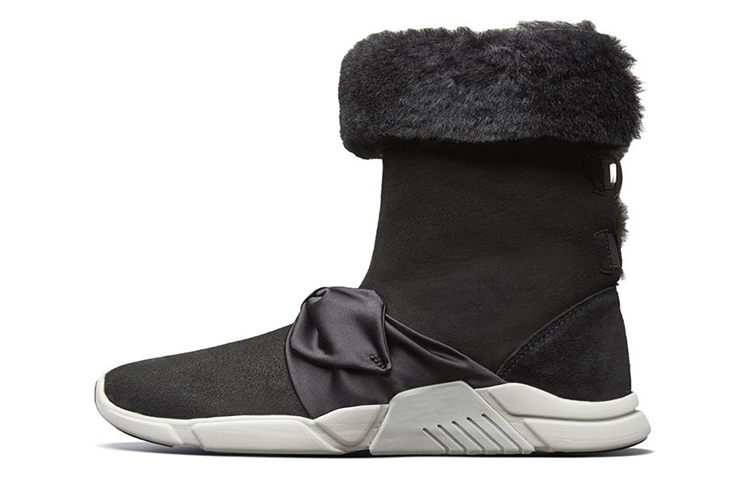 (Women) Skechers Block Snow Boots 'Black Grey' 68866-BKGY