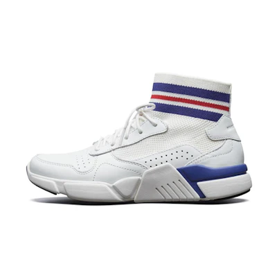 (W) Skechers Block White/Blue
