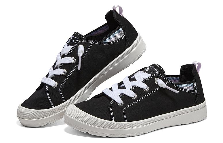 Lookbook (W) Skechers Bob's 'Canvas Hitam Rendah' 113857-BLK