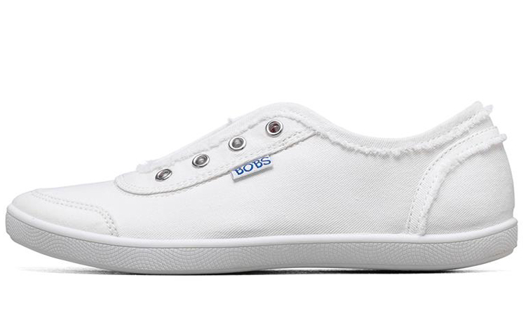 Buy (W) スケッチャーズ BOBS Bキュート キャンバス 白 33497-WNVR
