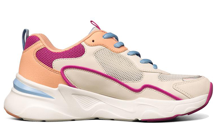 (W) Skechers Bob's Bamina Low-Top Beige/Pink/White 圖 2