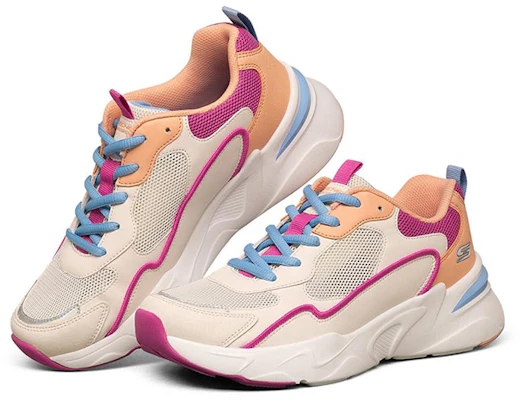 (W) Skechers Bob's Bamina Low-Top Beige/Rosa/Blanco 117043-OFPK Lookbook (W) Skechers Bob's Bamina Low-Top Beige/Rosa/Blanco 117043-OFPK