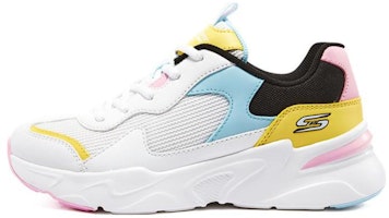 (Women) Skechers Bob's Bamina 'White Black Blue' 117049-WMLT (Women) Skechers Bob's Bamina 'White Black Blue' 117049-WMLT