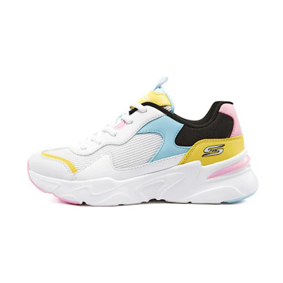 (W) Skechers Bob's Bamina 'White Black Blue'