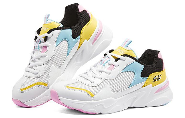 Lookbook (W) Skechers Bob's Bamina 'Putih Hitam Biru' 117049-WMLT