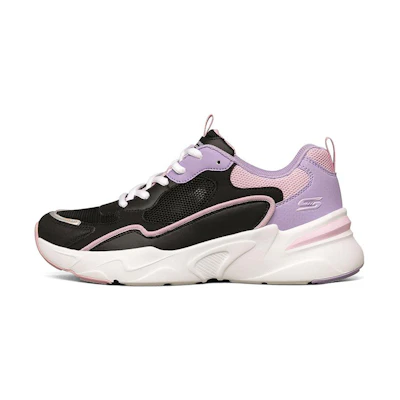 (W) Skechers Bob's Bamina Low-Top Black/Purple