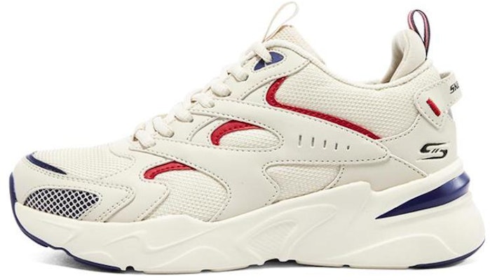 (Women) Skechers Bob's Bamina 'Beige Red Blue' 117361-NTNV Buy (Women) Skechers Bob's Bamina 'Beige Red Blue' 117361-NTNV