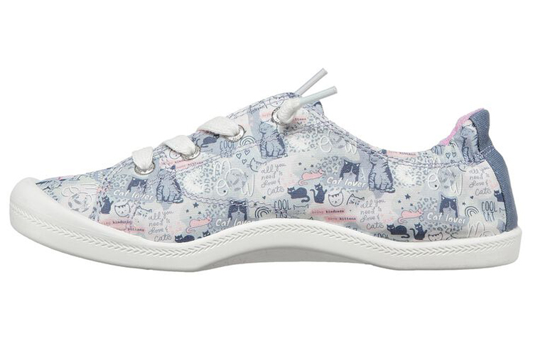 (W) Skechers Bob's Beach Bingo Low-Top Sneakers Grey/Blue