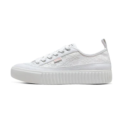 (W) Skechers Bob's Canvas Low 'White'