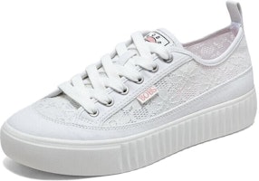 Skechers Bob's 防滑耐磨 低筒 帆布鞋 女款 白色 Lookbook Skechers Bob's 防滑耐磨 低筒 帆布鞋 女款 白色