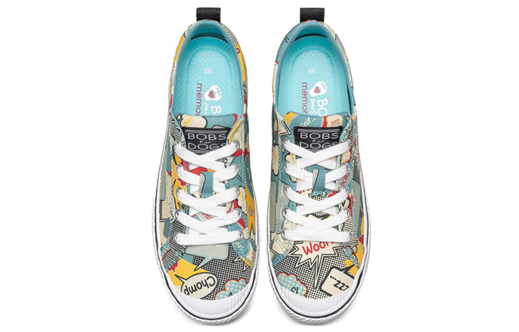 Purchase (W) Skechers Bob''s Zwarte Canvas Schoenen met Cartoon Stiksels 113199-BKMT