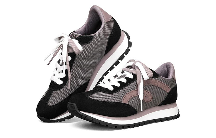 Lookbook (W) Skechers Bob's Flutter Low-Top Hitam/Merah Jambu 117077-BKMV