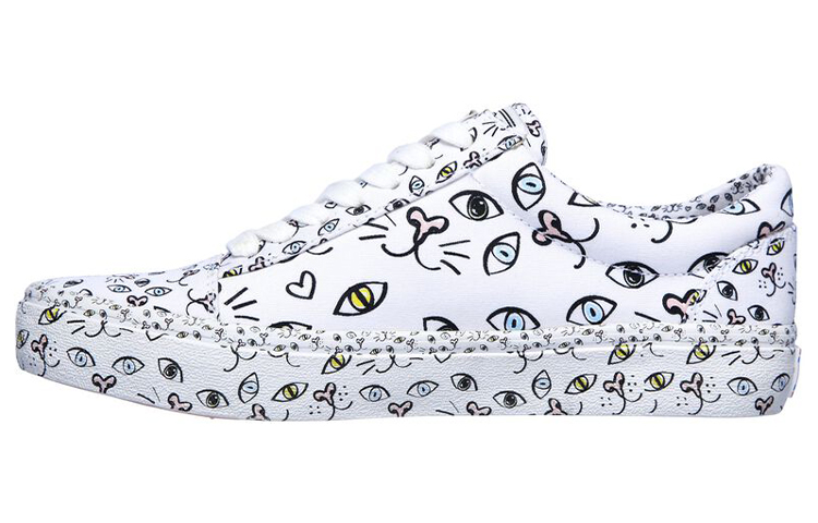 (W) Skechers Bob's Marley Jr. 'White Black Low-Top'