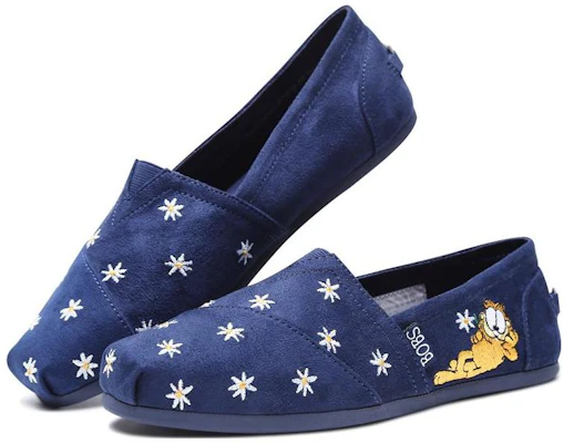 (W) Skechers Bob's Plush 'Bordir Kartun Garfield Biru Tua' 32628-NVY Lookbook (W) Skechers Bob's Plush 'Bordir Kartun Garfield Biru Tua' 32628-NVY