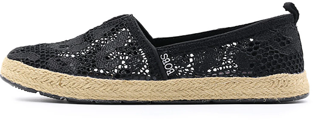 (W) Skechers Bobs Mocassins Noirs Slip-on 66666096-BBK Buy (W) Skechers Bobs Mocassins Noirs Slip-on 66666096-BBK
