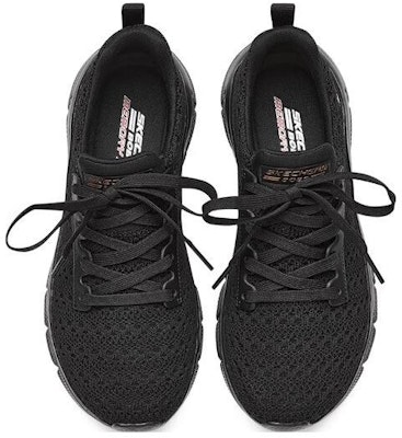 (Women) Skechers Bob's Sport Bobs Squad 'Black' 117347-BBK Shop (Women) Skechers Bob's Sport Bobs Squad 'Black' 117347-BBK