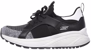 (Women) Skechers Bob's Sport Sparrow 2.0 'Black White' 117013-BKW (Women) Skechers Bob's Sport Sparrow 2.0 'Black White' 117013-BKW