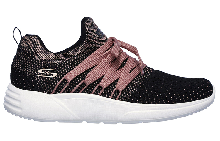 (W) Skechers Bob's Sport Sparrow Low-Top Black/Pink 圖 2