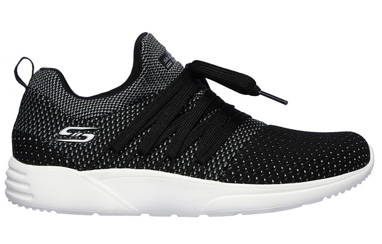 Order (W) Skechers Bob''s Sport Sparrow Baskets Noir/Gris 32709-BKCC
