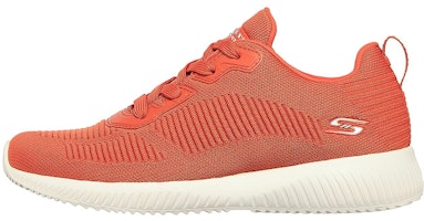 (Women) Skechers Bob's Squad 'Breathable Low-Top Running Orange Red' 32504-BRCK (Women) Skechers Bob's Squad 'Breathable Low-Top Running Orange Red' 32504-BRCK