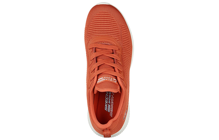 Shop (Women) Skechers Bob's Squad 'Breathable Low-Top Running Orange Red' 32504-BRCK