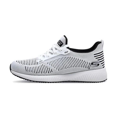 (W) Skechers Bob's Squad 'White Black'