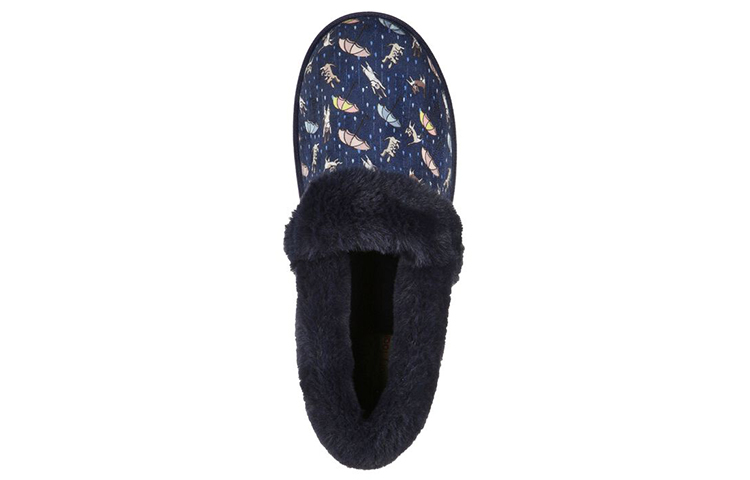 Shop Skechers Bobs 保暖舒適 懶人運動休閒鞋 女款 藍
