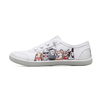 (W) Skechers Bobs B Cute Multicolor 'Trendy Versatile Low-Top Casual Flats'
