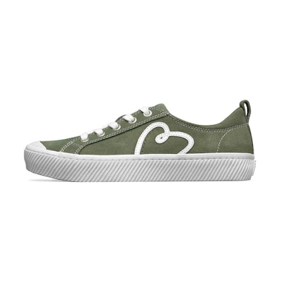 (W) Skechers Bobs B Wild Canvas Shoe Green