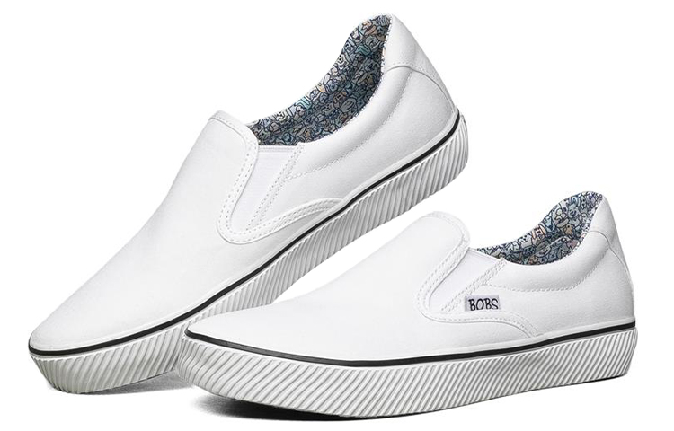 Lookbook (W) 스케쳐스 밥스 B 와일드 로우탑 (화이트) 113197-WHT